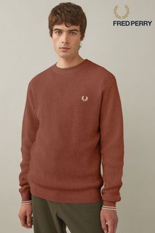 Fred Perry Knitted Long Sleeve Crew Neck Casual Jumpers Next Luxembourg