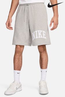 Gri închis - Pantaloni scurți flaușați din fleece Nike Club (917581) | 328 LEI