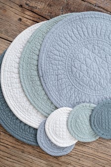 Mary Berry 4 Pack Natural Signature Cotton Set of 4 Ivory Coasters (917688) | ₪ 56
