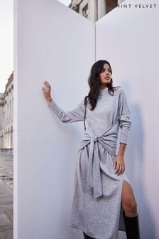 Mint Velvet Grey Grey Knot Midi Dress (919500) | 198 €
