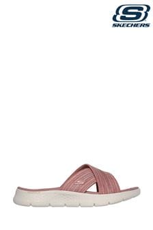 Skechers Pink Ladies Go Walk Flex Butterfly Bliss Sandals (919533) | 218 QAR