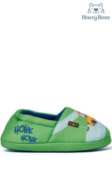 Harry Bear Green Transport Printed Slippers (919671) | €21