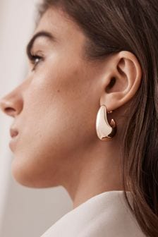 Mint Velvet Gold Tone Drop Earrings (919764) | AED122