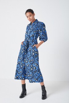 שמלת חולצה מידי עם רוכסן