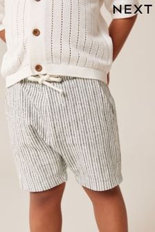 Black/White Stripe Jersey 100% Cotton Shorts (3mths-7yrs) (920147) | $9 - $12