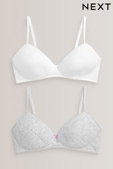 Grey/White 2 Pack First Trainer Bras (920367) | HK$148