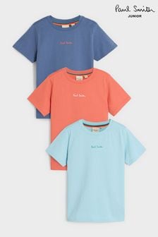Paul Smith Junior Boys Signature T-Shirts 3 Pack (920573) | $44