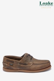 Brown - Loake Crazy Leather Lymington Boat Shoes (920802) | kr2 560
