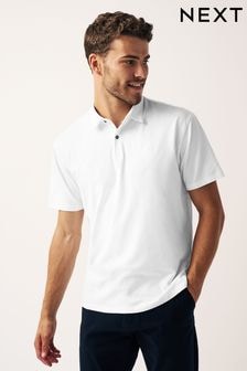 White Regular Fit Short Sleeve Polo Shirt (920819) | $22