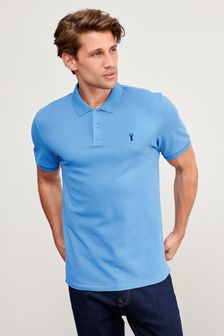 Cornflower Blue Slim Pique Polo Shirt (921108) | ₪ 62