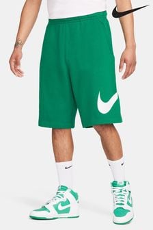 Svetlo zelena - Kratke hlače iz flisa Nike Club Swoosh (921142) | €46