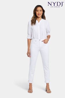 Biały - Nydj Margot Girlfriend White Jeans (921675) | 820 zł