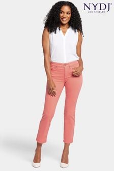 Coral Pink - Nydj Marilyn Straight Ankle Jeans (921712) | kr2 380