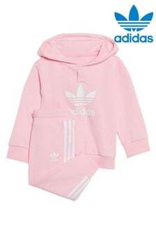 adidas originals Pink Infant Adicolor Trefoil Tracksuit (921879) | kr538
