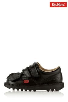 Kickers Junior Kick Lo Hook and Loop Leather Shoes (922551) | 287 QAR