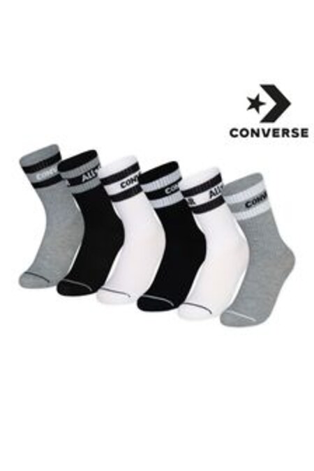Sivá - Detské ponožky Converse, 6 párov (922784) | €19