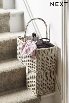 Grey Wicker Stair Storage Basket (922933) | €38