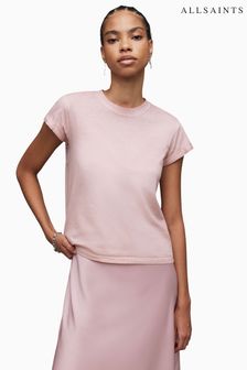 AllSaints Pink Anna T-Shirt (922960) | AED250