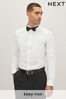 White Slim Fit Single Cuff Cotton Dress Shirt (923616) | 37 €