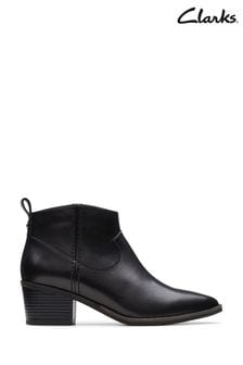 Clarks Black Leather Morzine Sky Boots (923900) | €168