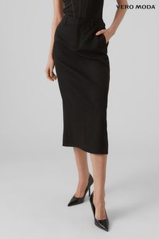 VERO MODA Black Tailored Smart Midi Skirt (923980) | €23