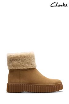 Women s Boots Clarks Fur Borg Plain Footwear Next Malta