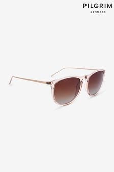 Brązowe okulary przeciwsłoneczne Pilgrim Vanille (924596) | 190 zł