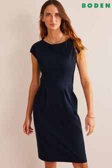 Boden Blue Chrome Petite Florrie Jersey Dress (924733) | AED333
