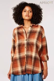 Apricot Lumberjack Plaid A-line Shirt (925017) | ￥6,170