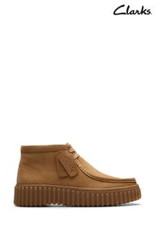 Clarks Brown Light Nubuck Torhill Moss Boots (925568) | BGN 355