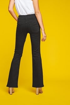 Jeans, schwarz - Figurformende Bootcut-Jeans in schmaler Passform (925643) | 11 €