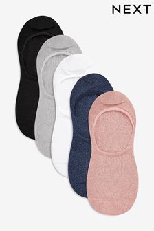 Multi Metallic Invisible Socks Five Pack (925654) | €7