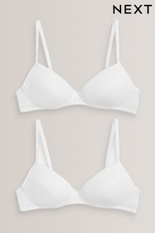 White 2 Pack First Trainer Bras (925737) | SGD 24