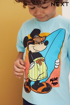 Blue Mickey Short Sleeve T-Shirt (3mths-8yrs) (925800) | $15 - $19