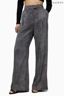AllSaints Grey Elle Trousers (925971) | SGD 293
