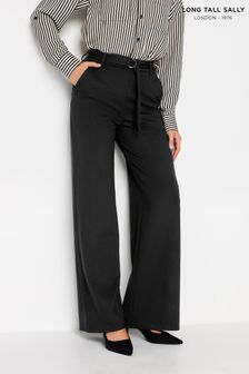 Long Tall Sally Black Ponte Trousers With Belt (926304) | €39
