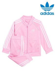 adidas Originals Pink Infant Adicolor Tracksuit (926749) | SGD 54