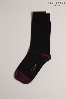 Ted Baker Black Corecol Socks With Contrast Colour Heel And Toe (926816) | AED60