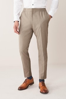 Taupe Brown Slim Fit Taupe Slim Fit Suit: Trousers (927546) | ₪ 88