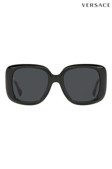 Versace Womens Black Safety Pin Arm Detail Black Sunglasses (927592) | 7,885 UAH