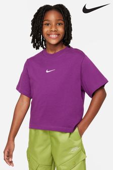 Temno vijolična - Nike prevelika škatlasta majica s kratkimi rokavi Essentials (928418) | €23
