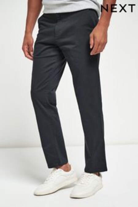 Charcoal Grey Straight Stretch Chino Trousers (928506) | €25