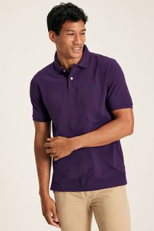 Joules Woody Purple Cotton Polo Shirt (928518) | 148 QAR