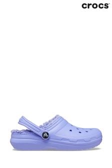 Crocs Purple Toddler Classic Lined Clogs