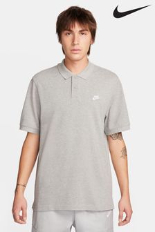 Dunkelgrau - Nike Club Kurzärmeliges Polo-Shirt (929184) | 51 €