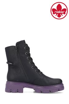Rieker Womens Zipper Black Boots (929453) | €34