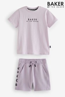Flieder-Violett - Baker by Ted Baker Set mit T-Shirt und Shorts (929822) | 44 € - 53 €