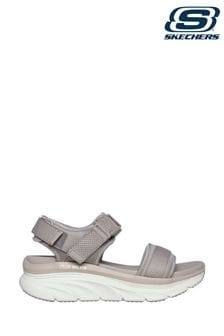 Skechers Grey D'Lux Walker Sandals (930056) | $128