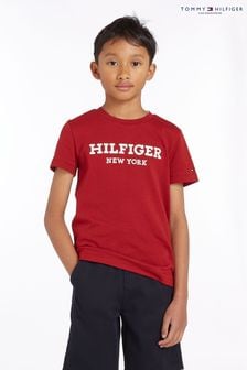Tommy Hilfiger Boys Red Logo T-Shirt (930122) | R510 - R569