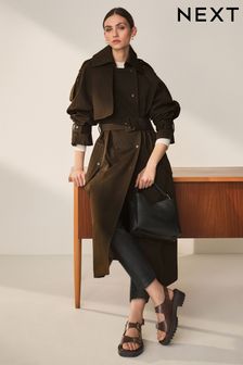 Chocolate Brown Trench Coat (930264) | 4,038 UAH